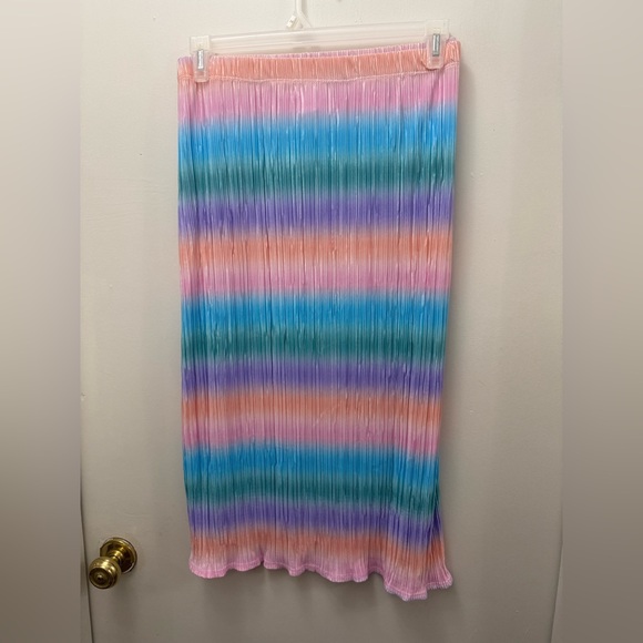 Dresses & Skirts - Multicolor Pleated Skirt